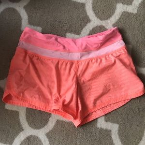 Neon Lululemon shorts